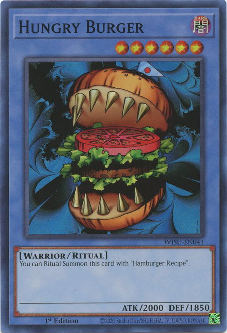 Hungry Burger - Wild Survivors YuGiOh trading card