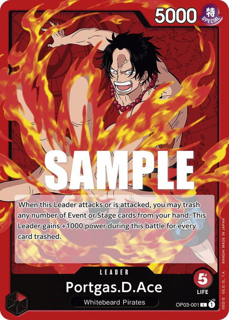 Portgas.D.Ace - Pillars of Strength One Piece trading card