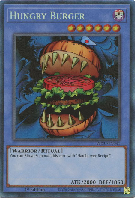 Hungry Burger (CR) - Wild Survivors YuGiOh trading card