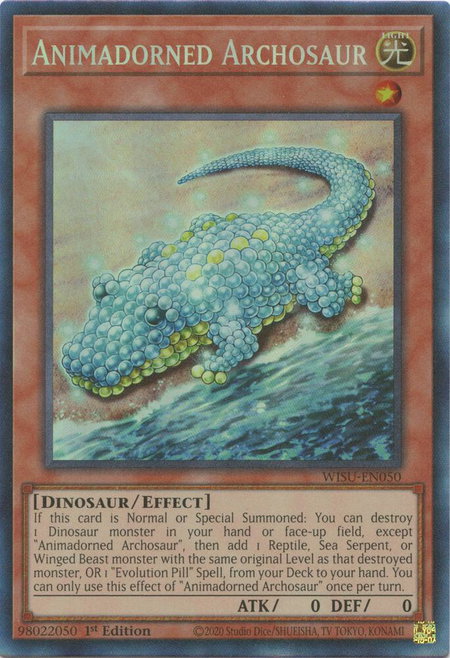 Animadorned Archosaur (CR) trading card from Wild Survivors Animadorned Archosaur (CR) - Wild Survivors YuGiOh trading card
