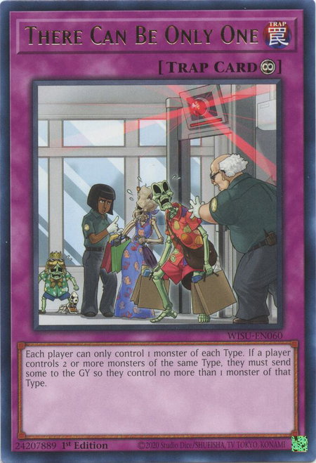 There Can Be Only One - Wild Survivors YuGiOh trading card