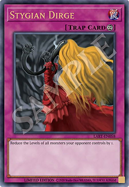 Stygian Dirge trading card from The Lost Art Promotion Stygian Dirge - The Lost Art Promotion YuGiOh trading card