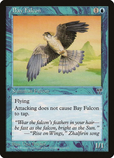 Bay Falcon - Mirage Magic: The Gathering trading card