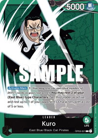 Kuro - Pillars of Strength (OP03) #OP03-021 - Leader One Piece Trading Card