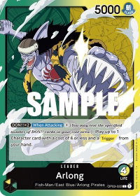 Arlong - Pillars of Strength (OP03) #OP03-022 - Leader One Piece Trading Card