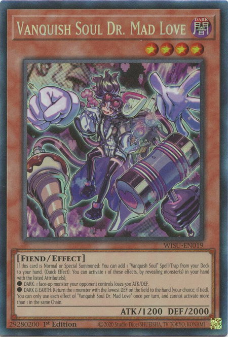 Vanquish Soul Dr. Mad Love (CR) - Wild Survivors YuGiOh trading card
