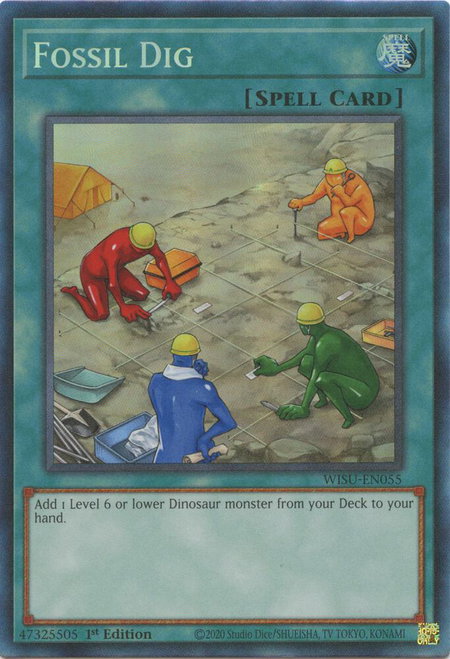 Fossil Dig (CR) - Wild Survivors YuGiOh trading card
