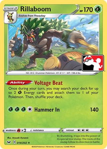 Rillaboom - Prize Pack Series Cards #014/072 - Rare Pokémon Trading Card