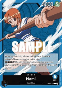 Nami (040) - Pillars of Strength (OP03) #OP03-040 - Leader One Piece Trading Card