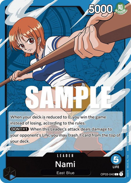 Nami (040) - Pillars of Strength One Piece trading card