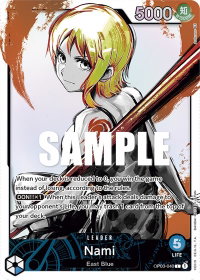 Nami (040) (Alternate Art) - Pillars of Strength (OP03) #OP03-040 - Leader One Piece Trading Card