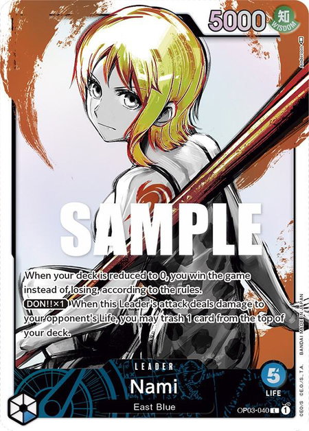 Nami (040) (Alternate Art) - Pillars of Strength One Piece trading card