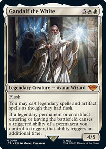 Gandalf the White - Universes Beyond: The Lord of the Rings: Tales of Middle-earth (LTR) #19 - Mythic Rare Magic: The Gathering Trading Card
