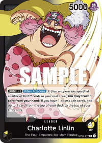 Charlotte Linlin (077) - Pillars of Strength (OP03) #OP03-077 - Leader One Piece Trading Card