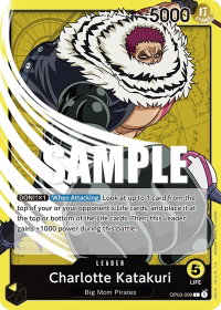 Charlotte Katakuri (099) - Pillars of Strength (OP03) #OP03-099 - Leader One Piece Trading Card