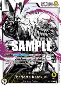 Charlotte Katakuri (099) (Alternate Art) - Pillars of Strength (OP03) #OP03-099 - Leader One Piece Trading Card