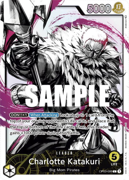 Charlotte Katakuri (099) (Alternate Art) trading card from Pillars of Strength Charlotte Katakuri (099) (Alternate Art) - Pillars of Strength One Piece trading card