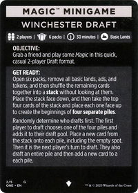 Magic Minigame: Winchester Draft - Phyrexia: All Will Be One (ONE) #2 - Special Magic: The Gathering Trading Card