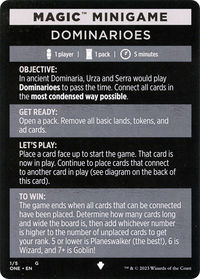 Magic Minigame: Dominarioes - Phyrexia: All Will Be One (ONE) #1 - Special Magic: The Gathering Trading Card