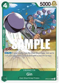 Gin - Pillars of Strength (OP03) #OP03-024 - Rare One Piece Trading Card
