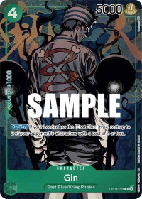 Gin (Alternate Art) - Pillars of Strength (OP03) #OP03-024 - Rare One Piece Trading Card