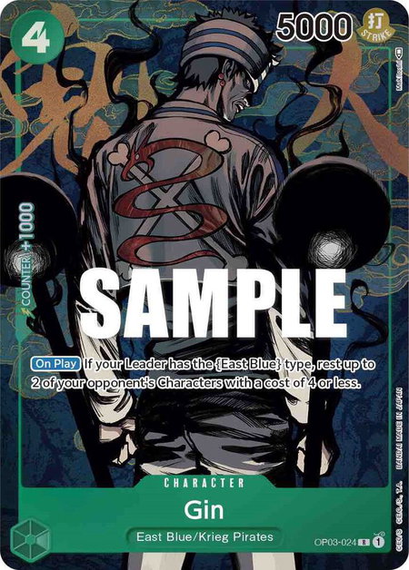 Gin (Alternate Art) - Pillars of Strength One Piece trading card