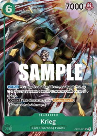 Krieg (Alternate Art) - Pillars of Strength (OP03) #OP03-025 - Super Rare One Piece Trading Card