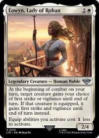 Eowyn, Lady of Rohan - Universes Beyond: The Lord of the Rings: Tales of Middle-earth (LTR) #10 - Uncommon Magic: The Gathering Trading Card