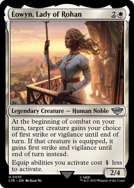 Eowyn, Lady of Rohan - Universes Beyond: The Lord of the Rings: Tales of Middle-earth Magic: The Gathering trading card