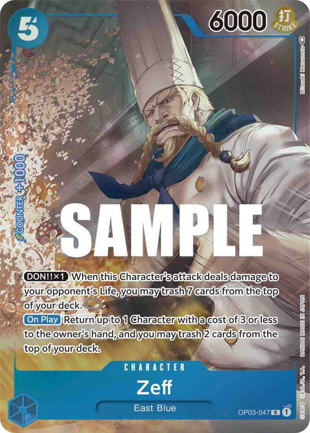 Zeff (Alternate Art) - Pillars of Strength One Piece trading card