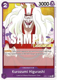 Kurozumi Higurashi (Judge) - One Piece Promotion Cards (OP-PR) #OP01-100 - Promo One Piece Trading Card