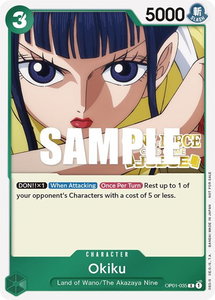 Okiku (Judge) - One Piece Promotion Cards (OP-PR) #OP01-035 - Promo One Piece Trading Card