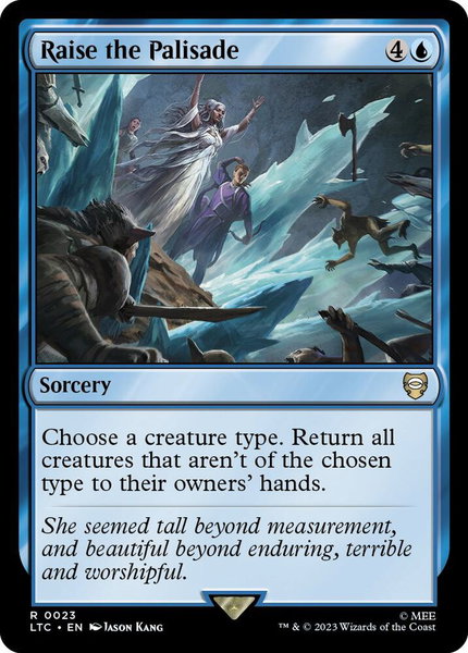 Raise the Palisade - Commander: The Lord of the Rings: Tales of Middle-earth Magic: The Gathering trading card