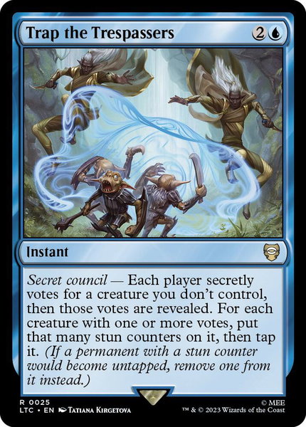 Trap the Trespassers - Commander: The Lord of the Rings: Tales of Middle-earth Magic: The Gathering trading card