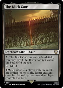 The Black Gate - Commander: The Lord of the Rings: Tales of Middle-earth (LTC) #80 - Rare Magic: The Gathering Trading Card