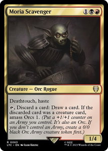 Moria Scavenger - Commander: The Lord of the Rings: Tales of Middle-earth (LTC) #63 - Rare Magic: The Gathering Trading Card