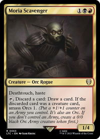 Moria Scavenger - Commander: The Lord of the Rings: Tales of Middle-earth (LTC) #63 - Rare Magic: The Gathering Trading Card