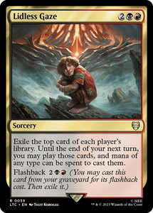 Lidless Gaze - Commander: The Lord of the Rings: Tales of Middle-earth (LTC) #59 - Rare Magic: The Gathering Trading Card