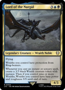Lord of the Nazgul - Commander: The Lord of the Rings: Tales of Middle-earth (LTC) #60 - Rare Magic: The Gathering Trading Card