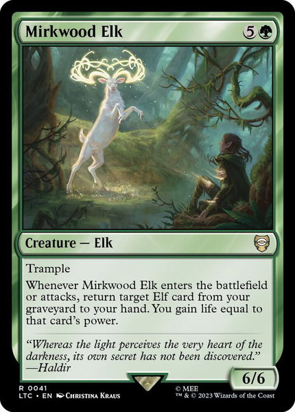 Mirkwood Elk - Commander: The Lord of the Rings: Tales of Middle-earth Magic: The Gathering trading card