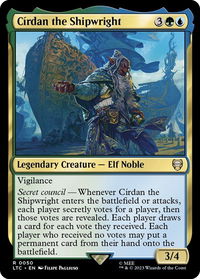 Cirdan the Shipwright - Commander: The Lord of the Rings: Tales of Middle-earth (LTC) #50 - Rare Magic: The Gathering Trading Card
