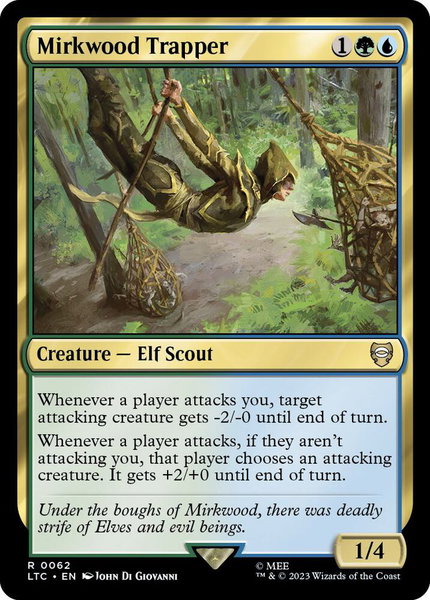 Mirkwood Trapper - Commander: The Lord of the Rings: Tales of Middle-earth Magic: The Gathering trading card