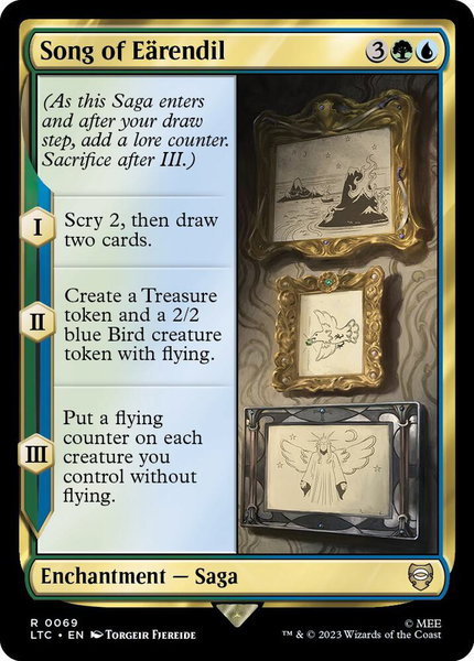 Song of Earendil - Commander: The Lord of the Rings: Tales of Middle-earth Magic: The Gathering trading card