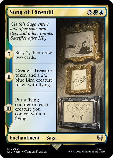 Song of Earendil - Commander: The Lord of the Rings: Tales of Middle-earth Magic: The Gathering trading card