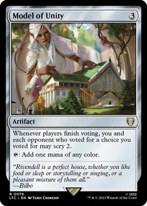 Model of Unity - Commander: The Lord of the Rings: Tales of Middle-earth (LTC) #78 - Rare Magic: The Gathering Trading Card
