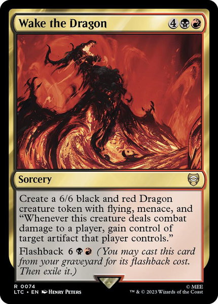 Wake the Dragon - Commander: The Lord of the Rings: Tales of Middle-earth Magic: The Gathering trading card
