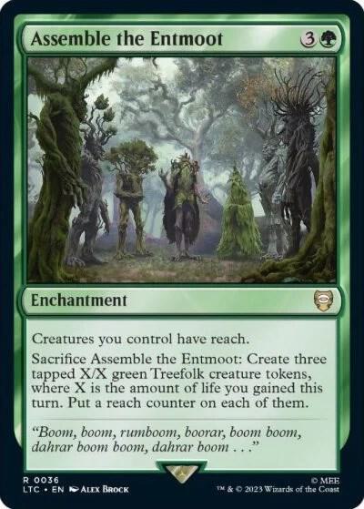 Assemble the Entmoot - Commander: The Lord of the Rings: Tales of Middle-earth Magic: The Gathering trading card