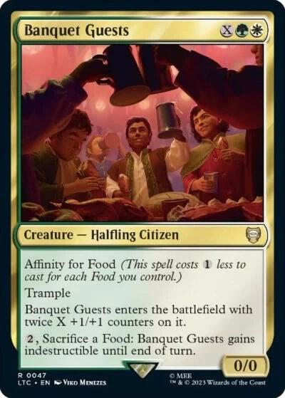 Banquet Guests - Commander: The Lord of the Rings: Tales of Middle-earth Magic: The Gathering trading card