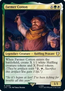 Farmer Cotton - Commander: The Lord of the Rings: Tales of Middle-earth (LTC) #55 - Rare Magic: The Gathering Trading Card