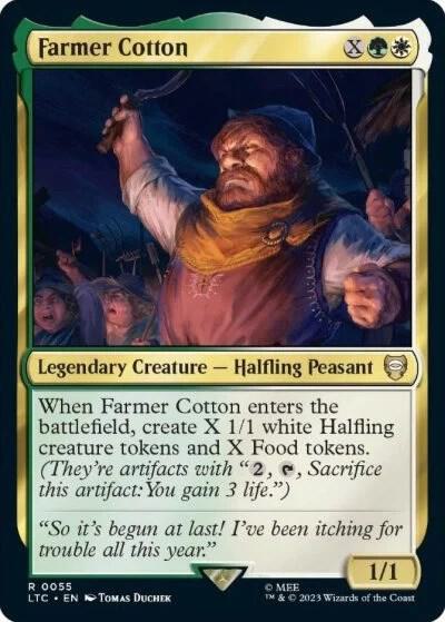 Farmer Cotton - Commander: The Lord of the Rings: Tales of Middle-earth Magic: The Gathering trading card